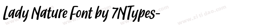 Lady Nature Font by 7NTypes字体转换